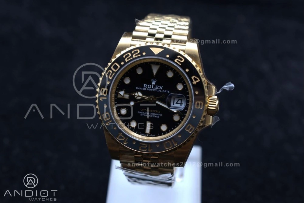 GMT Master II 126718 GRNR Clean 1:1 Best Edition Black Dial on YG Jubilee Bracelet DD3285 CHS