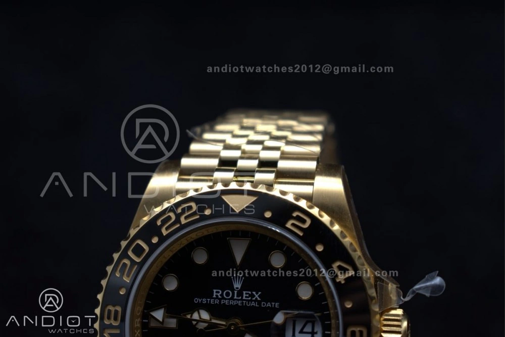 GMT Master II 126718 GRNR Clean 1:1 Best Edition Black Dial on YG Jubilee Bracelet DD3285 CHS