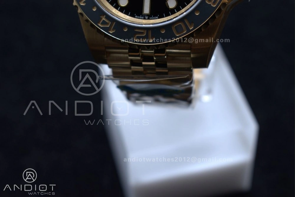 GMT Master II 126718 GRNR Clean 1:1 Best Edition Black Dial on YG Jubilee Bracelet DD3285 CHS