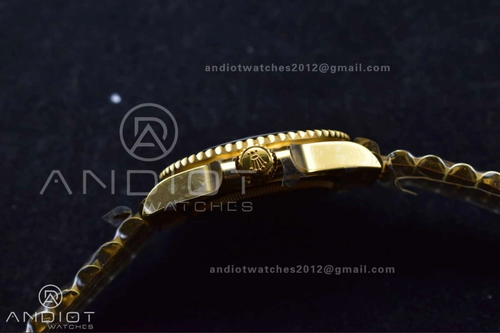 GMT Master II 126718 GRNR Gain Weight Gold Factory 1:1 Best Edition Black Dial on YG Jubilee Bracelet VR3285 CHS