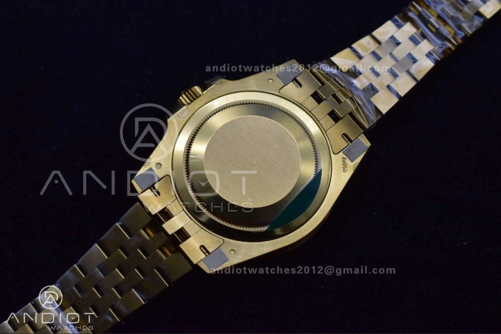 GMT Master II 126718 GRNR Gain Weight Gold Factory 1:1 Best Edition Black Dial on YG Jubilee Bracelet VR3285 CHS