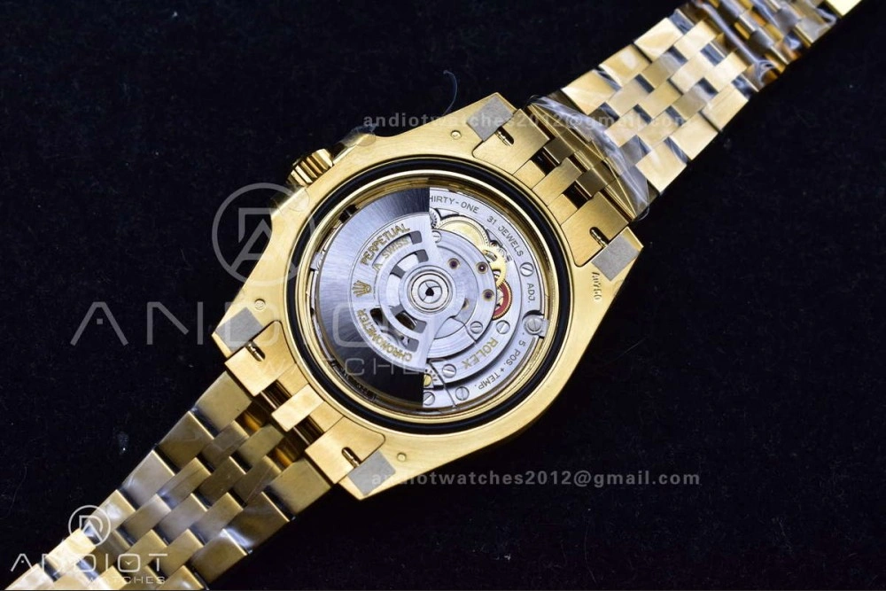 GMT Master II 126718 GRNR Gain Weight Gold Factory 1:1 Best Edition Black Dial on YG Jubilee Bracelet VR3285 CHS
