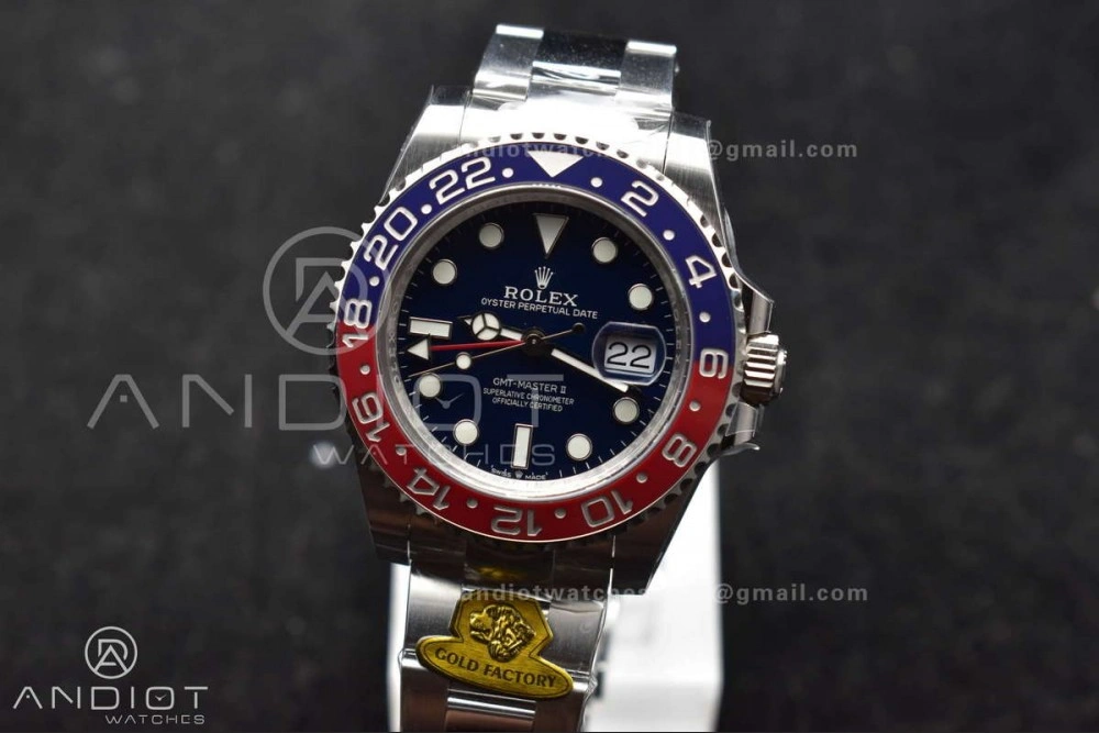 GMT Master II 126719 BLRO Gain Weight Gold Factory 1:1 Best Edition Black Dial on Oyster Bracelet VR3285 CHS