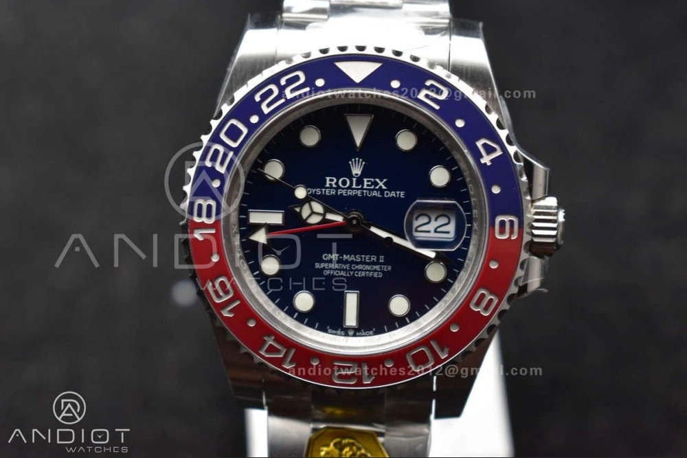 GMT Master II 126719 BLRO Gain Weight Gold Factory 1:1 Best Edition Black Dial on Oyster Bracelet VR3285 CHS