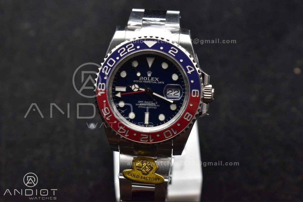 GMT Master II 126719 BLRO Gain Weight Gold Factory 1:1 Best Edition Black Dial on Oyster Bracelet VR3285 CHS