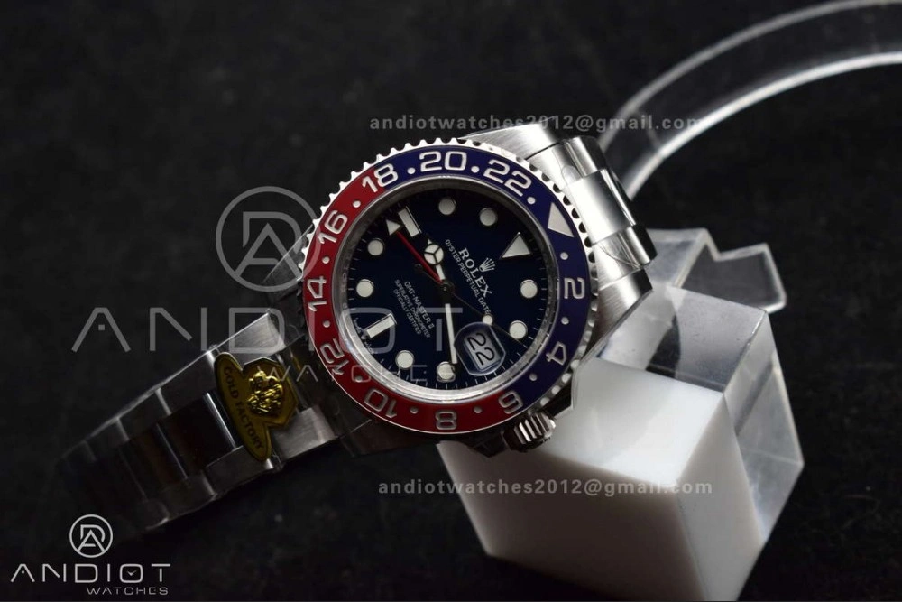 GMT Master II 126719 BLRO Gain Weight Gold Factory 1:1 Best Edition Black Dial on Oyster Bracelet VR3285 CHS