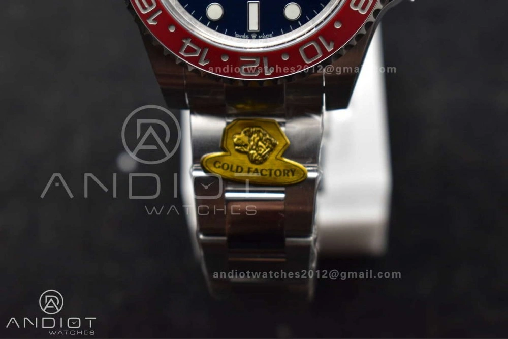 GMT Master II 126719 BLRO Gain Weight Gold Factory 1:1 Best Edition Black Dial on Oyster Bracelet VR3285 CHS