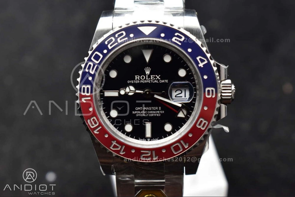 GMT Master II 126719 BLRO Gain Weight Gold Factory 1:1 Best Edition Blue Dial on Oyster Bracelet VR3285 CHS