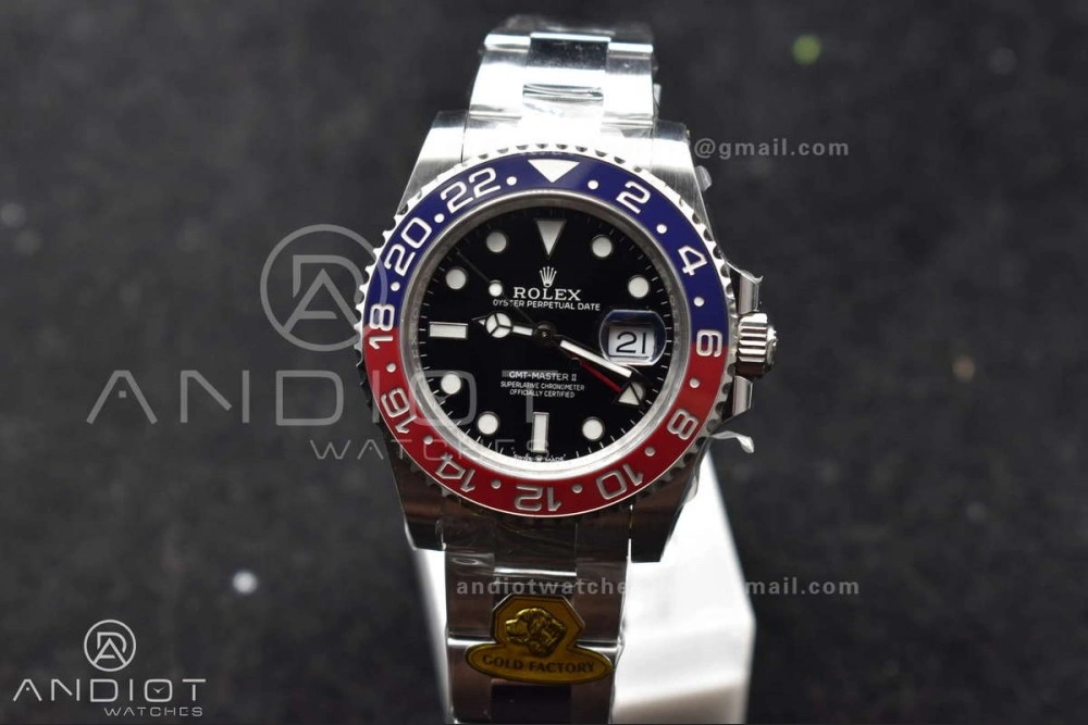 GMT Master II 126719 BLRO Gain Weight Gold Factory 1:1 Best Edition Blue Dial on Oyster Bracelet VR3285 CHS