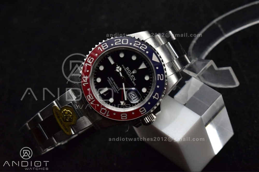 GMT Master II 126719 BLRO Gain Weight Gold Factory 1:1 Best Edition Blue Dial on Oyster Bracelet VR3285 CHS