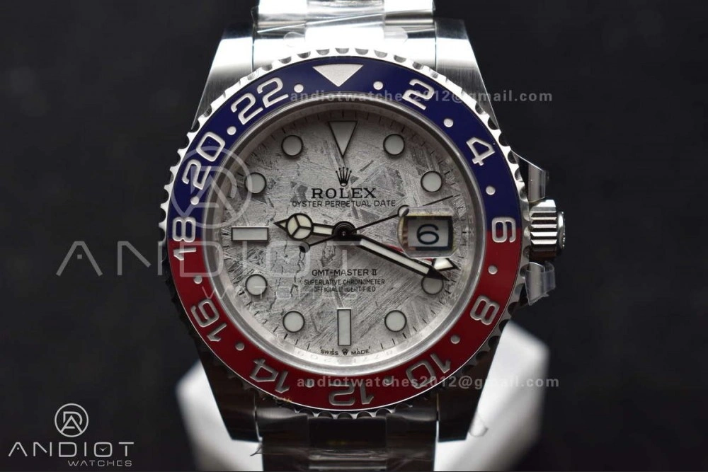 GMT Master II 126719 BLRO Gain Weight Gold Factory 1:1 Best Edition Real Meteorite Dial on Oyster Bracelet VR3285 CHS