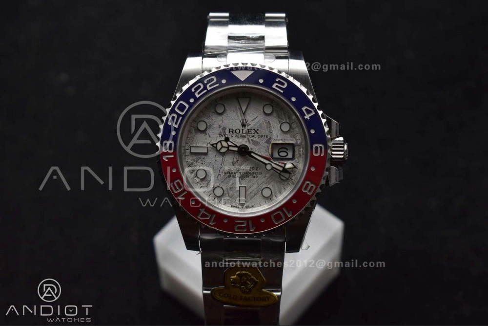 GMT Master II 126719 BLRO Gain Weight Gold Factory 1:1 Best Edition Real Meteorite Dial on Oyster Bracelet VR3285 CHS