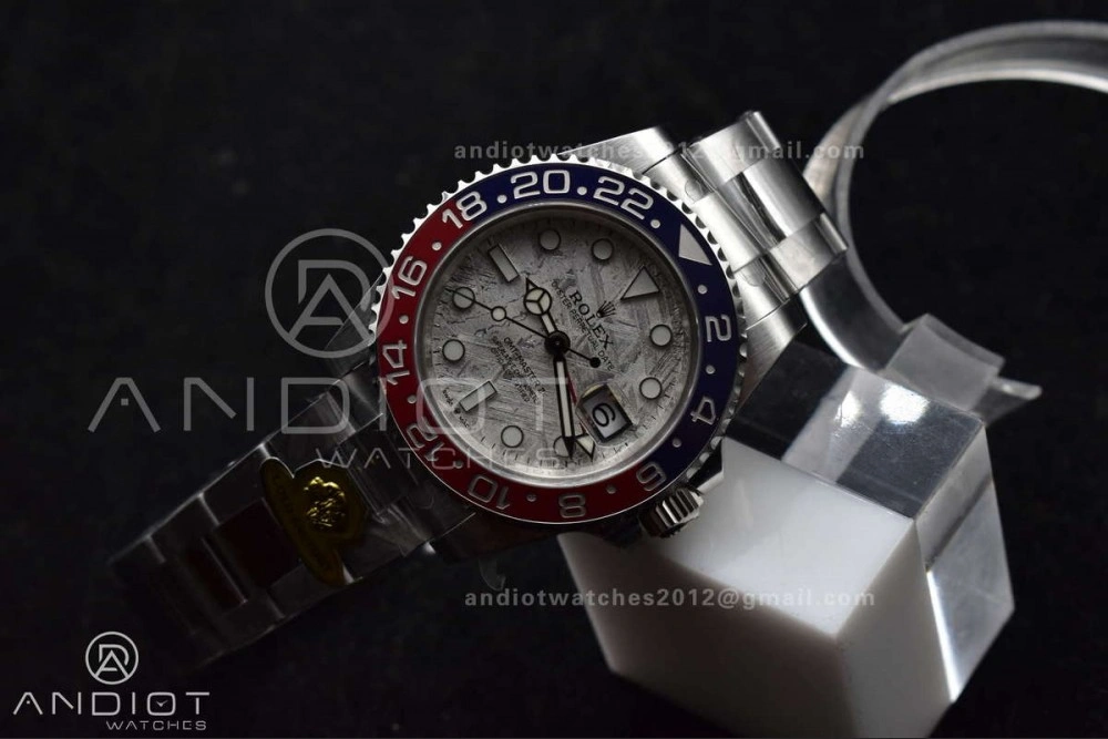 GMT Master II 126719 BLRO Gain Weight Gold Factory 1:1 Best Edition Real Meteorite Dial on Oyster Bracelet VR3285 CHS