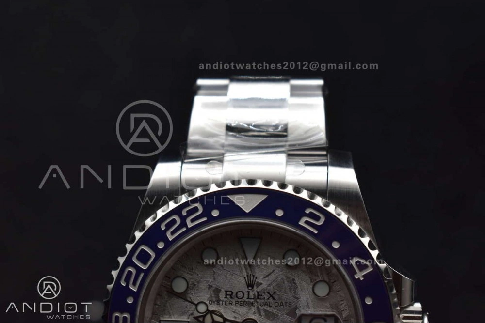 GMT Master II 126719 BLRO Gain Weight Gold Factory 1:1 Best Edition Real Meteorite Dial on Oyster Bracelet VR3285 CHS