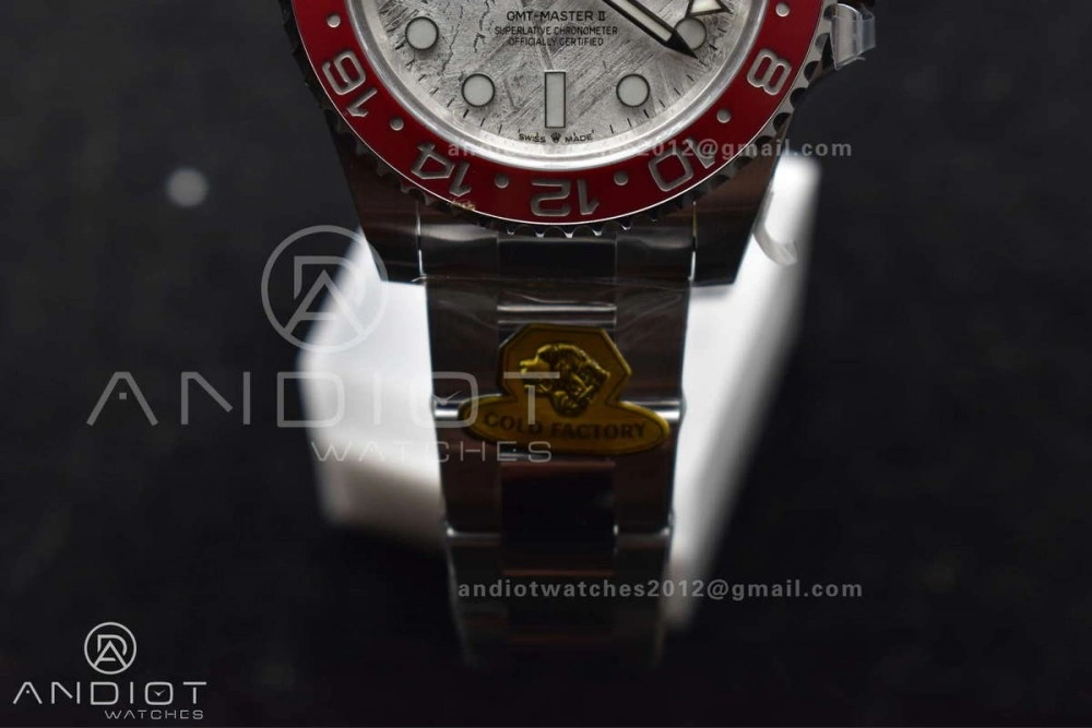 GMT Master II 126719 BLRO Gain Weight Gold Factory 1:1 Best Edition Real Meteorite Dial on Oyster Bracelet VR3285 CHS