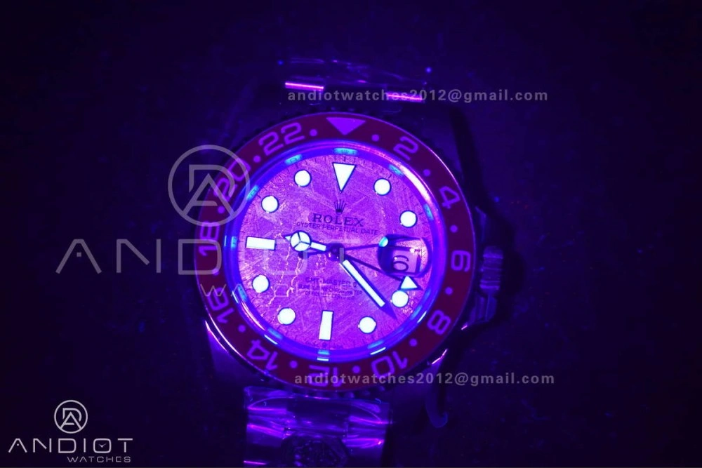 GMT Master II 126719 BLRO Gain Weight Gold Factory 1:1 Best Edition Real Meteorite Dial on Oyster Bracelet VR3285 CHS