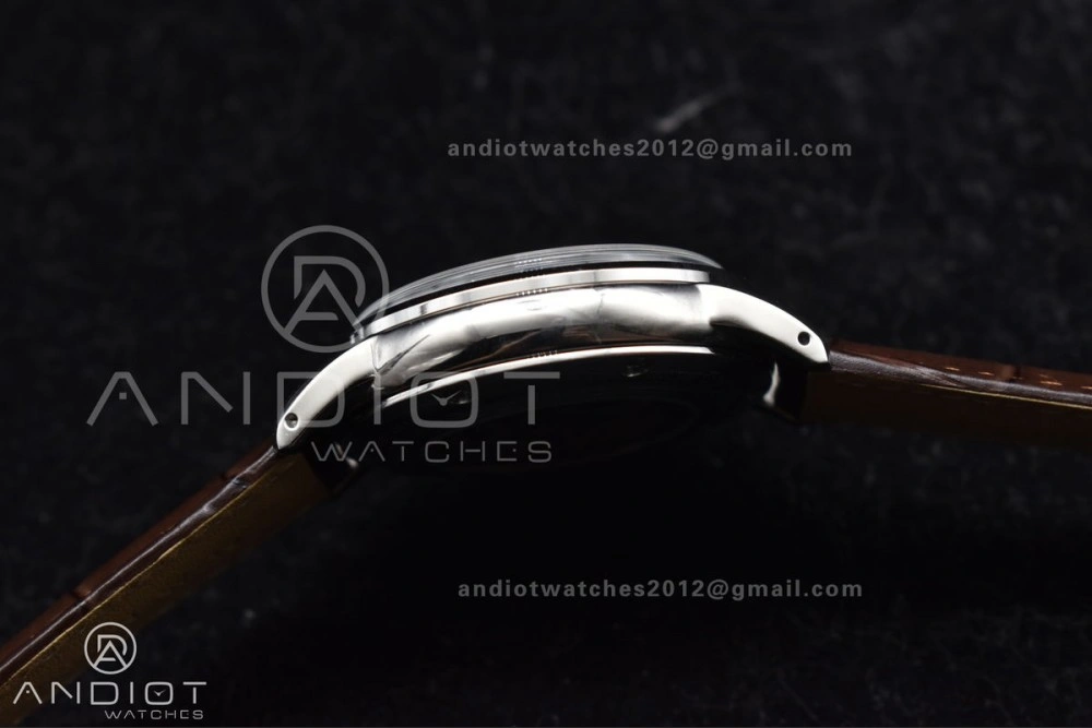 Grand Seiko Elegance Automatic SS GSF 1:1 Best Edition Cream Dial on Brown Leather Strap NH34