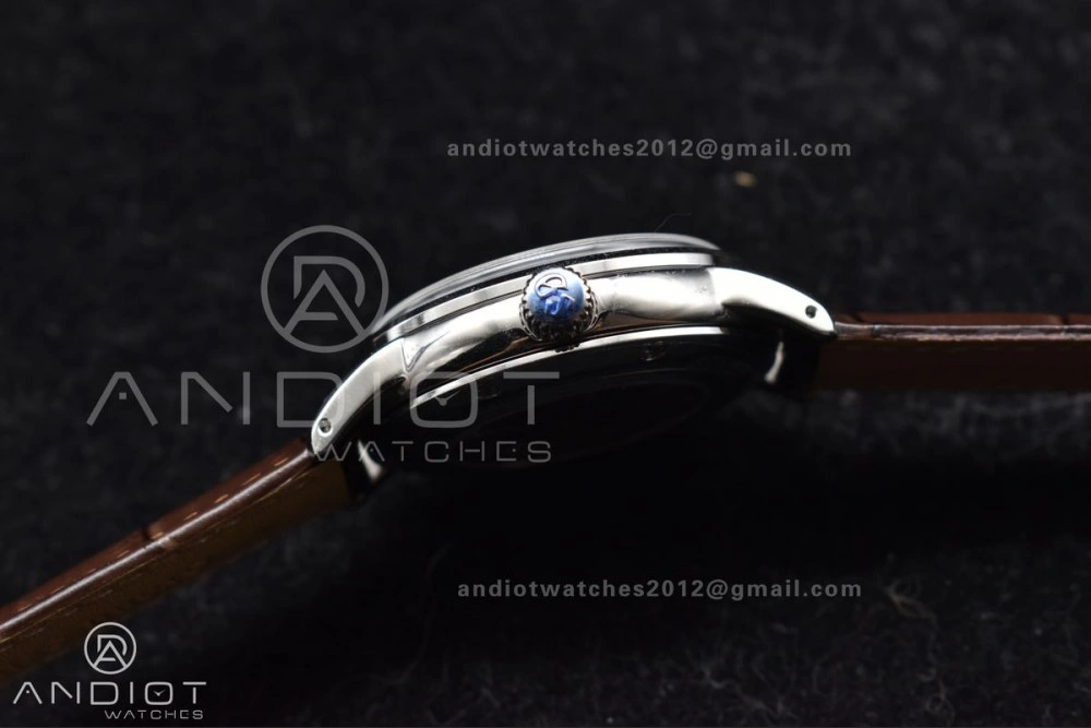 Grand Seiko Elegance Automatic SS GSF 1:1 Best Edition Cream Dial on Brown Leather Strap NH34