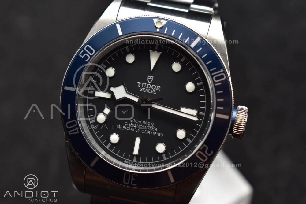 Heritage Black Bay Blue Bezel ZF 1:1 Best Edition on SS Bracelet A2824 V5