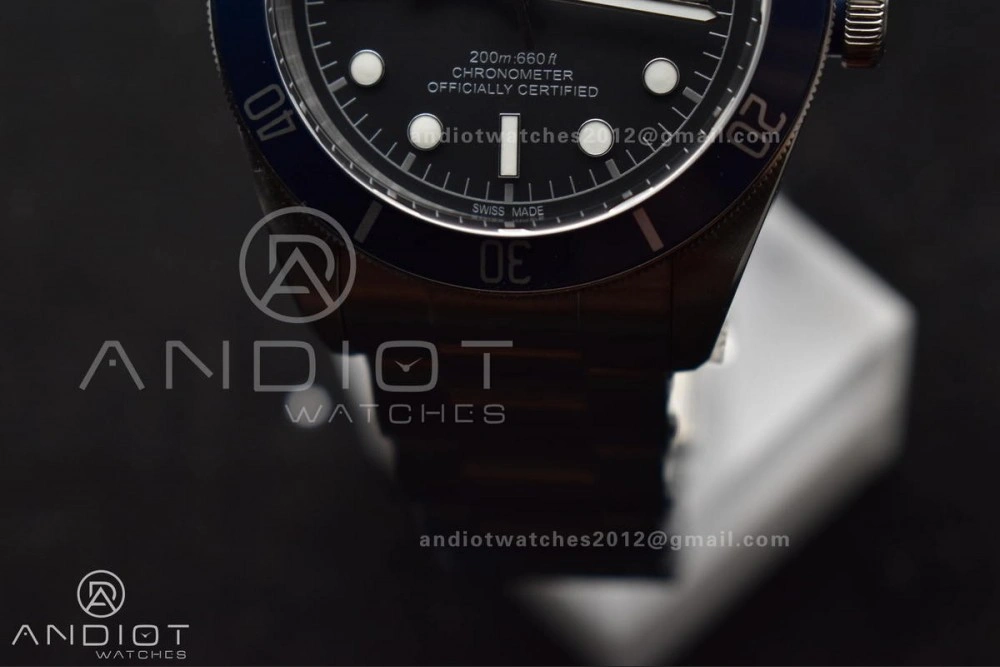 Heritage Black Bay Blue Bezel ZF 1:1 Best Edition on SS Bracelet A2824 V5