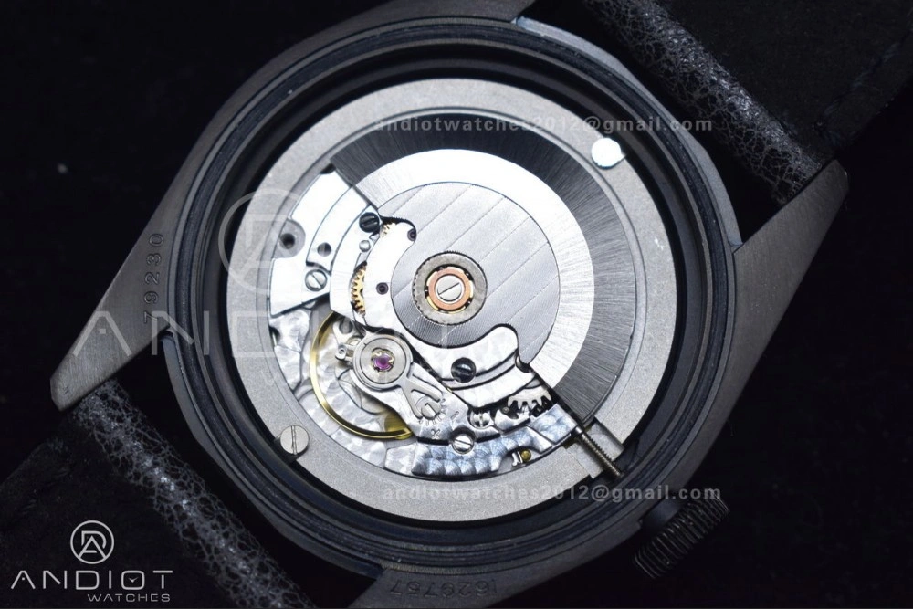 Heritage Black Bay Dark DLC ZF 1:1 Best Edition Black Bezel on Distressed Leather Strap A2824 V5