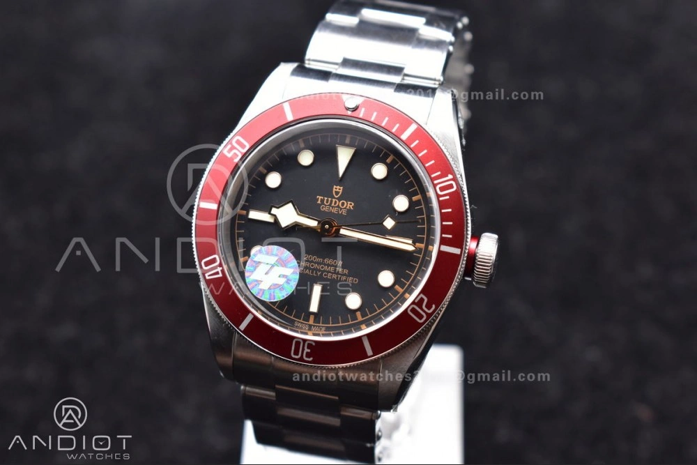 Heritage Black Bay Red Bezel ZF 1:1 Best Edition on SS Bracelet A2824