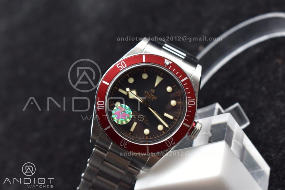Heritage Black Bay Red Bezel ZF 1:1 Best Edition on SS Bracelet A2824