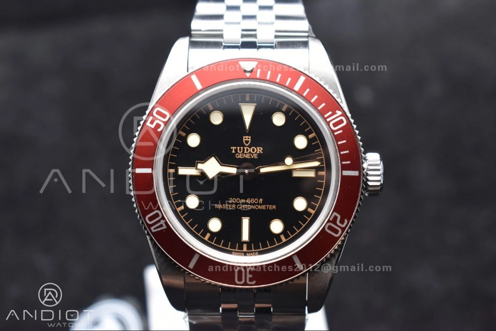 Heritage Black Bay Red Bezel ZF 1:1 Best Edition on SS Jubilee Bracelet A2824