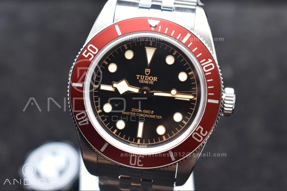 Heritage Black Bay Red Bezel ZF 1:1 Best Edition on SS Jubilee Bracelet A2824