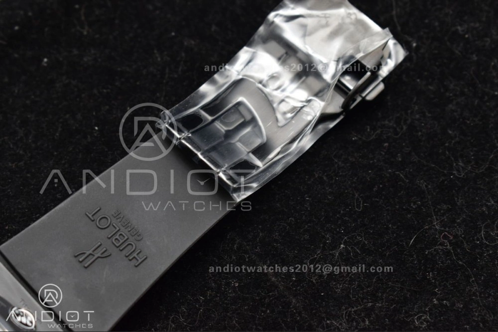 Hublot Big Bang Unico Full Black ZF 1:1 Best Edition Skeleton Dial on Black Rubber Strap A1280