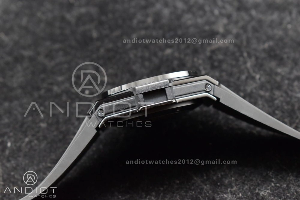 Hublot Big Bang Unico Full Black ZF 1:1 Best Edition Skeleton Dial on Black Rubber Strap A1280