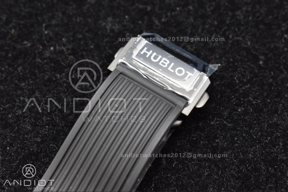 Hublot Big Bang Unico Titanium ZF 1:1 Best Edition Black Skeleton Dial On Black Rubber Strap A1280