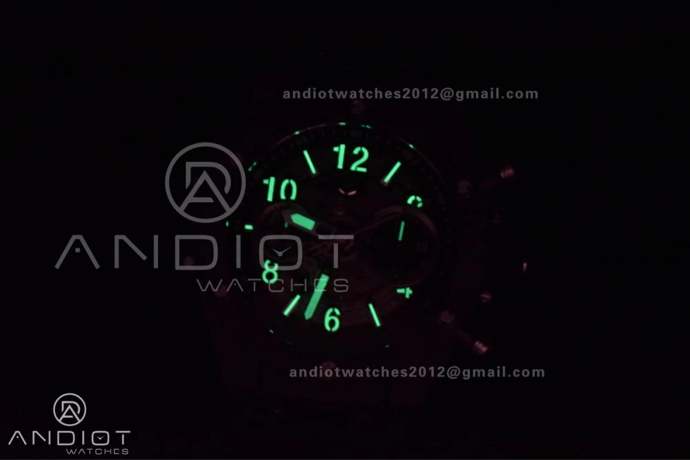 Hublot Big Bang Unico Titanium ZF 1:1 Best Edition Black Skeleton Dial On Black Rubber Strap A1280