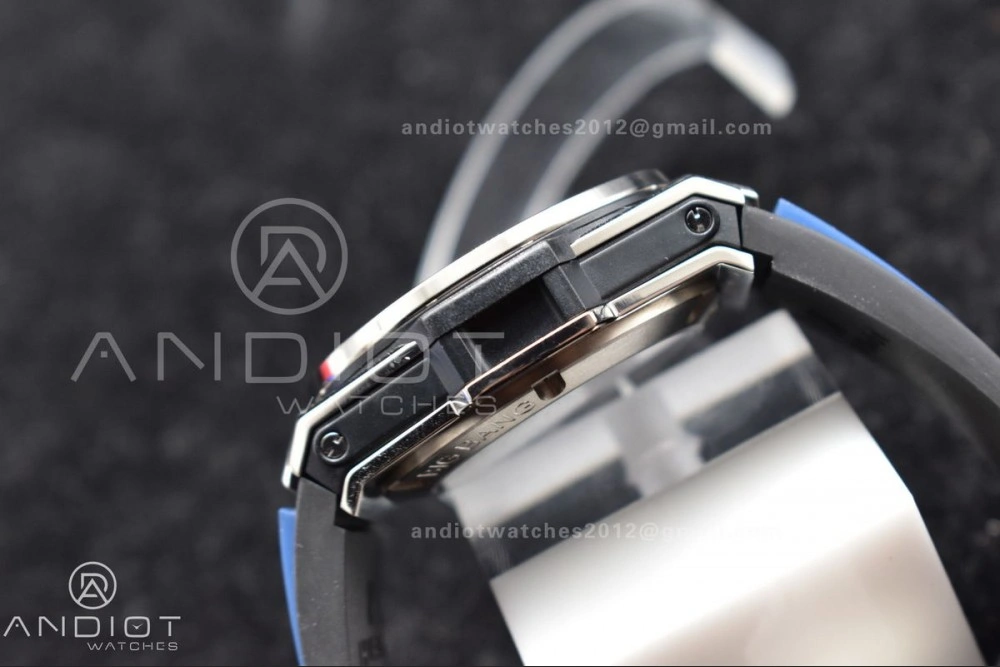 Hublot Big Bang Unico Titanium ZF 1:1 Best Edition Blue Skeleton Dial on Blue Rubber Strap A1280