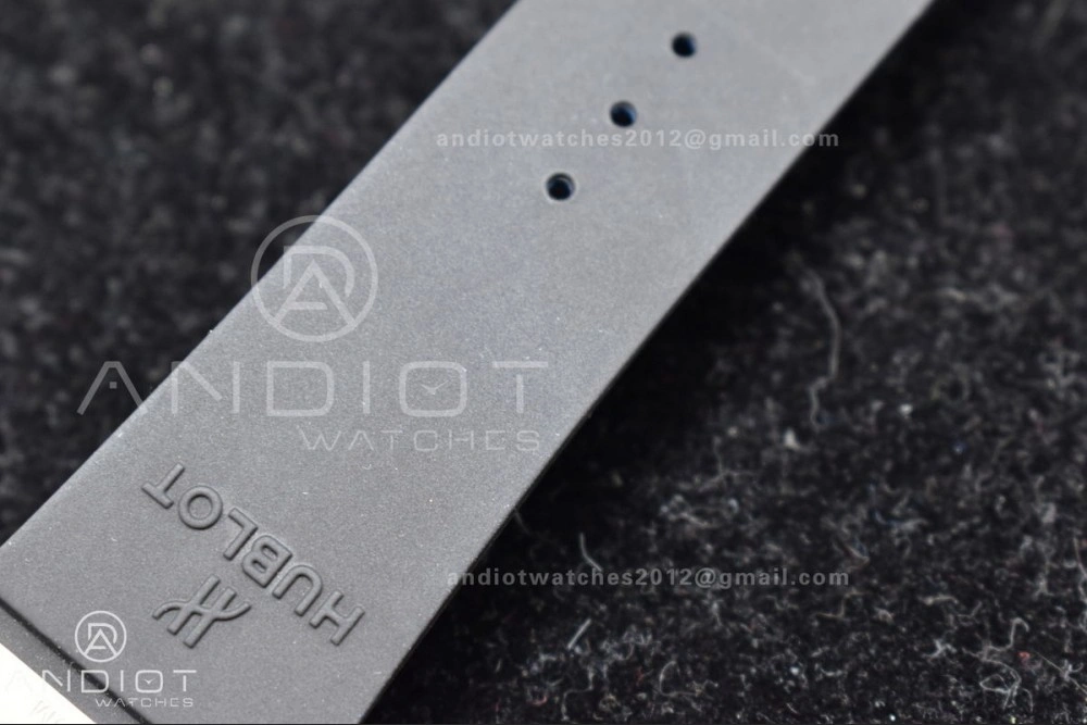 Hublot Big Bang Unico Titanium ZF 1:1 Best Edition Blue Skeleton Dial on Blue Rubber Strap A1280