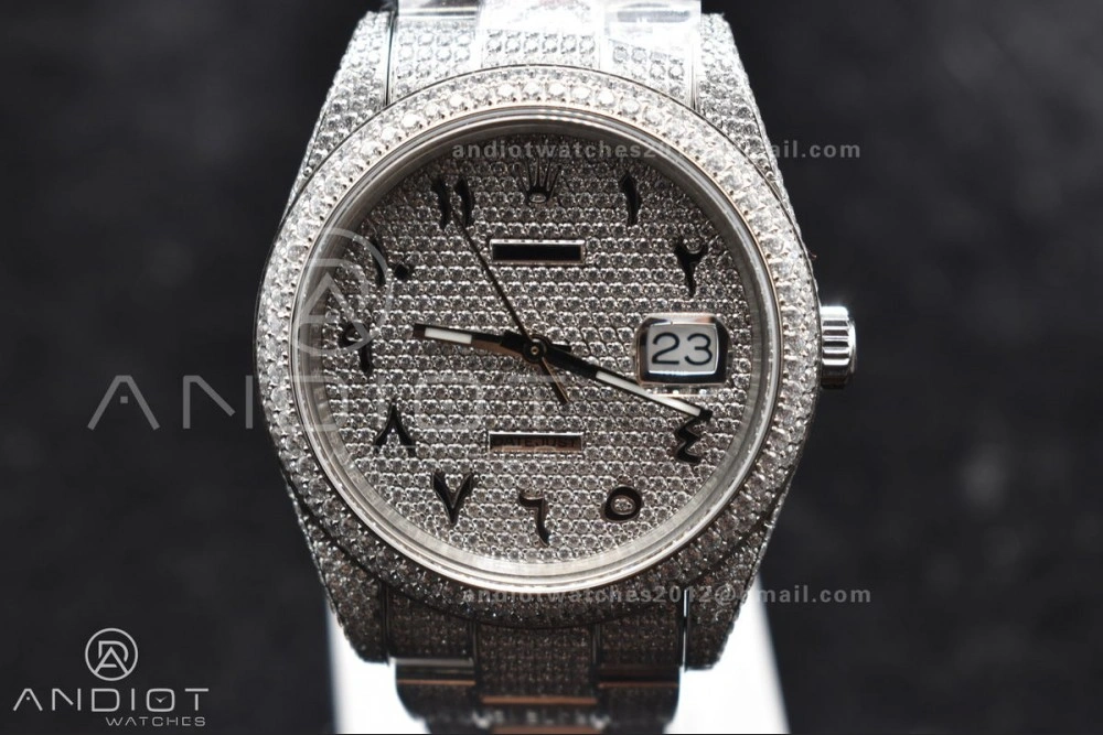 JDF 41mm Best Version Diamond DateJust Arabic Markers with Numerical Date Wheel