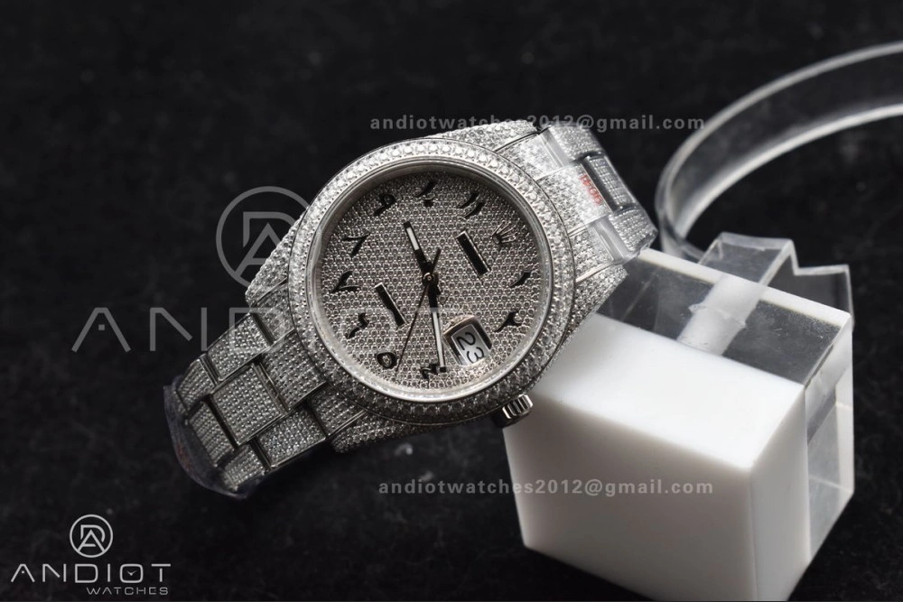 JDF 41mm Best Version Diamond DateJust Arabic Markers with Numerical Date Wheel