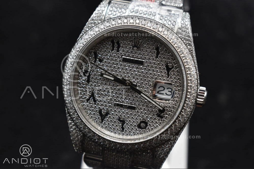 JDF 41mm Best Version Diamond DateJust Arabic Markers with Numerical Date Wheel