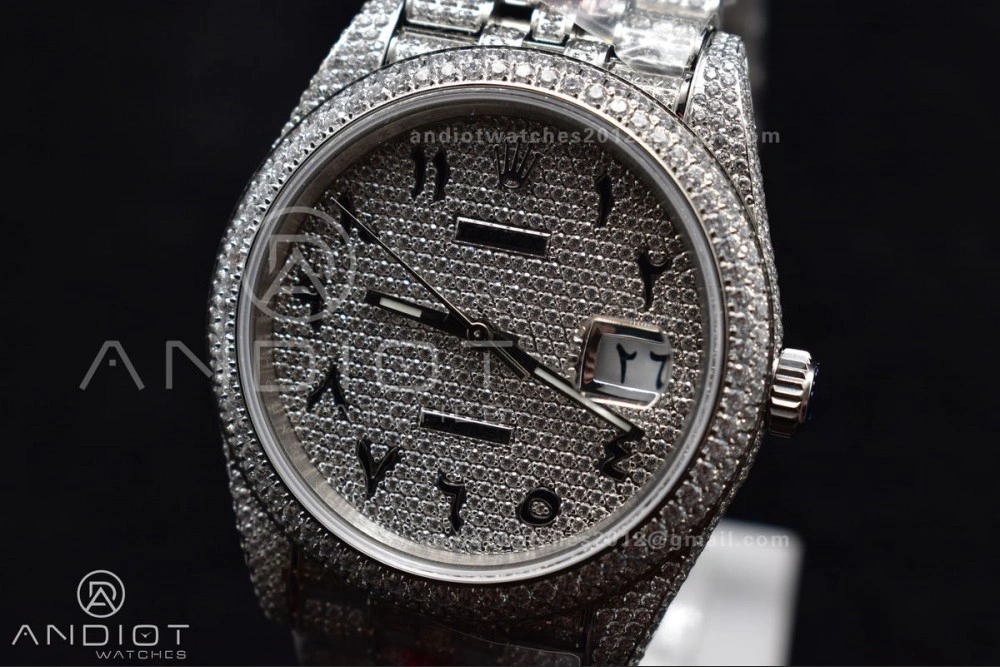 JDF 41mm Best Version Diamond DateJust Arabic Markers