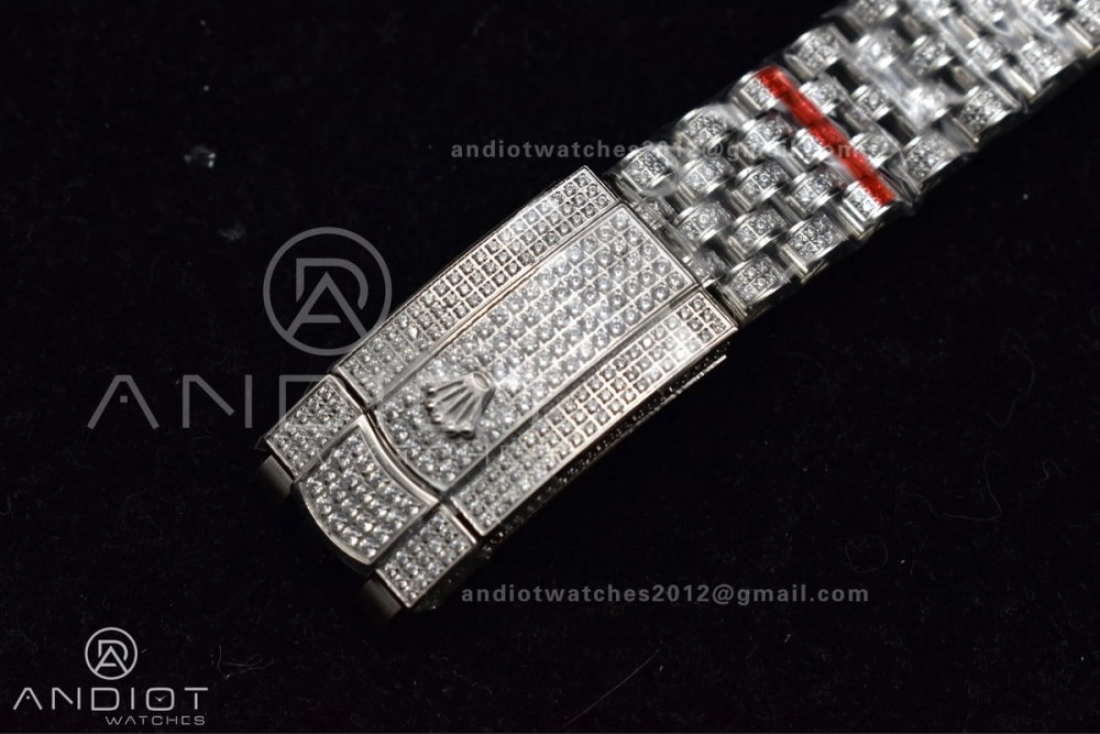 JDF 41mm Best Version Diamond DateJust White Stick Markers