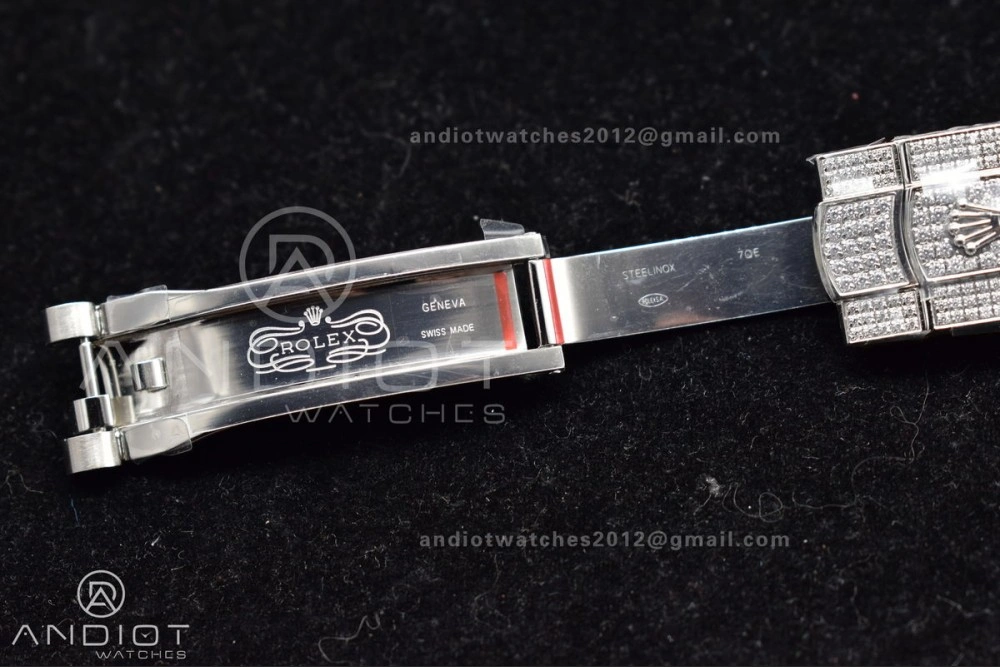 JDF 41mm Best Version Diamond DateJust White Stick Markers