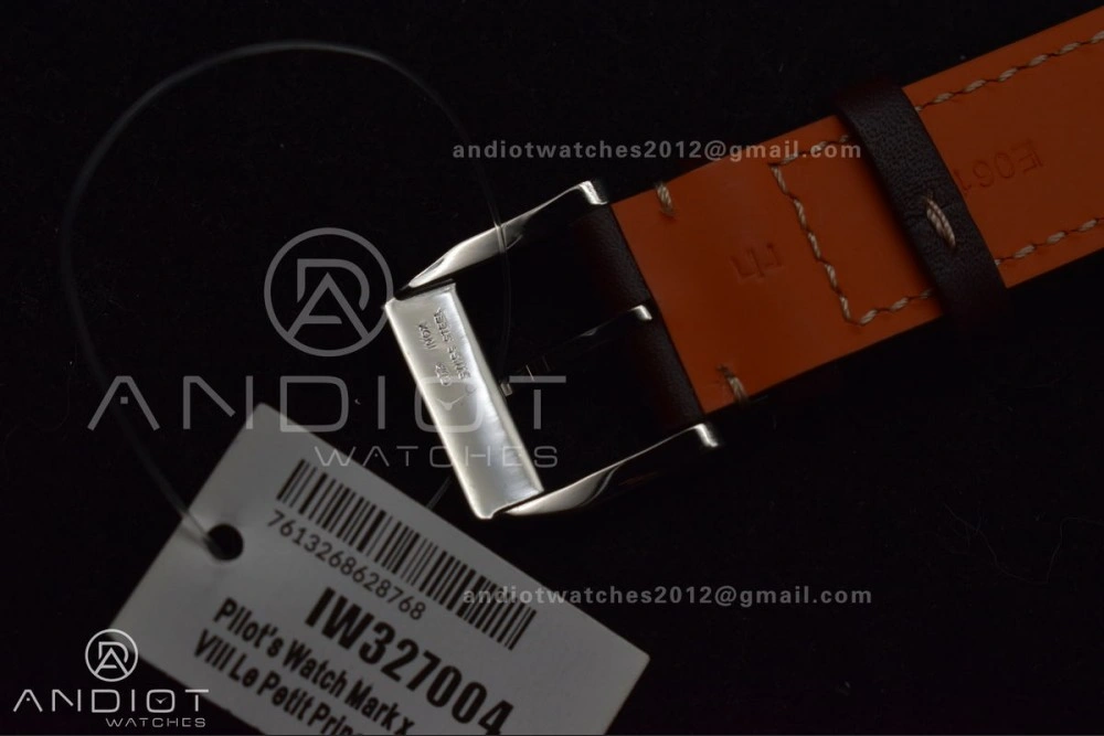 Mark XVIII IW327006 Titanium V7F 1:1 Best Edition BlueDial on Brown Leather Strap A2892