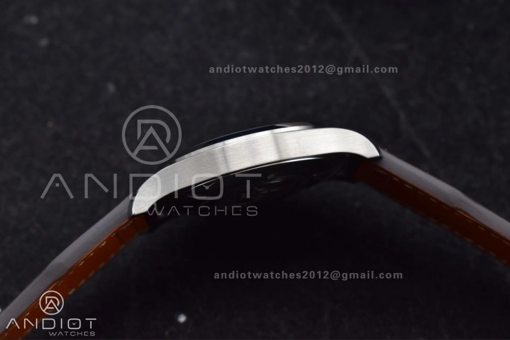 Mark XVIII IW327006 Titanium V7F 1:1 Best Edition BlueDial on Brown Leather Strap A2892