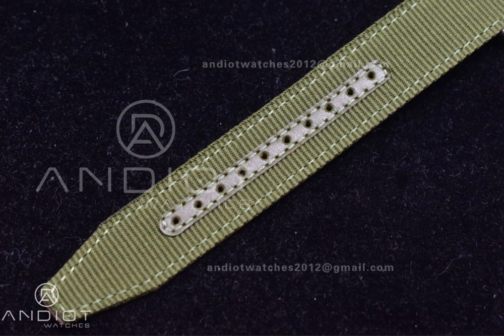 Mark XVIII “TRIBUTE TO MARK XI” IW327007 M+F 1:1 Best Edition Black Dial on Green Nylon Strap A35111