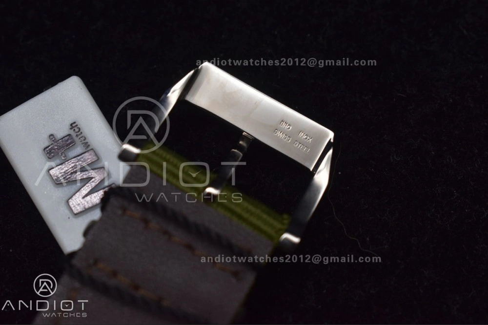 Mark XVIII “TRIBUTE TO MARK XI” IW327007 M+F 1:1 Best Edition Black Dial on Green Nylon Strap A35111