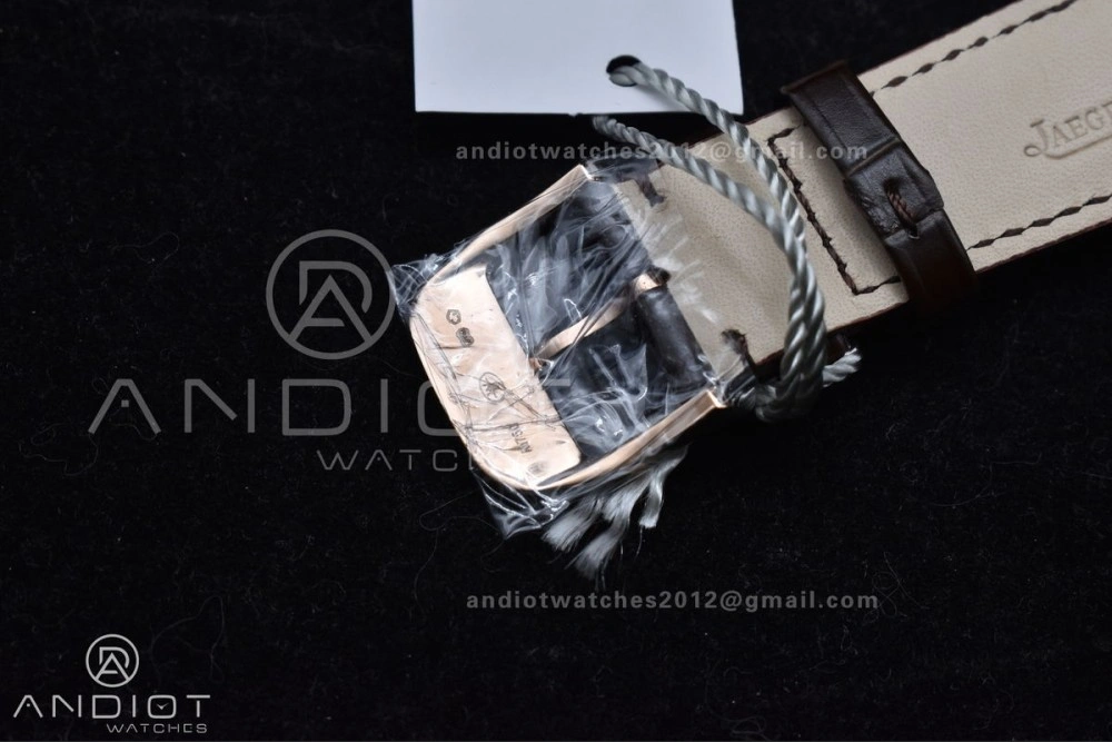 Master Ultra Thin Moon RG APSF 1:1 Best Edition White Dial on Brown Leather Strap SA925 Super Clone