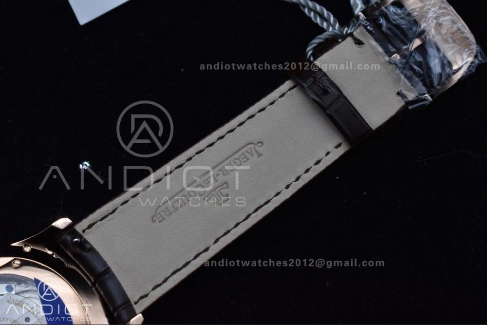 Master Ultra Thin Moon RG APSF 1:1 Best Edition White Dial on Brown Leather Strap SA925 Super Clone