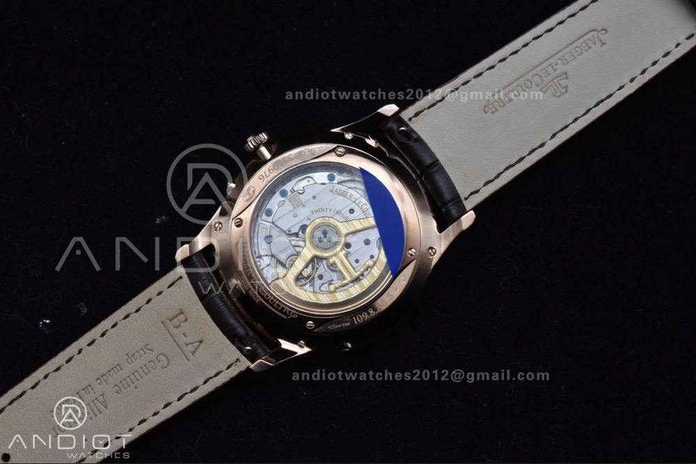 Master Ultra Thin Moon RG APSF 1:1 Best Edition White Dial on Brown Leather Strap SA925 Super Clone