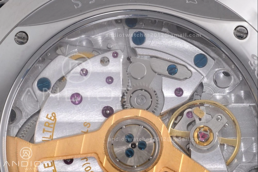 Master Ultra Thin Moon SS APSF 1:1 Best Edition Black Dial on Black Leather Strap SA925 Super Clone