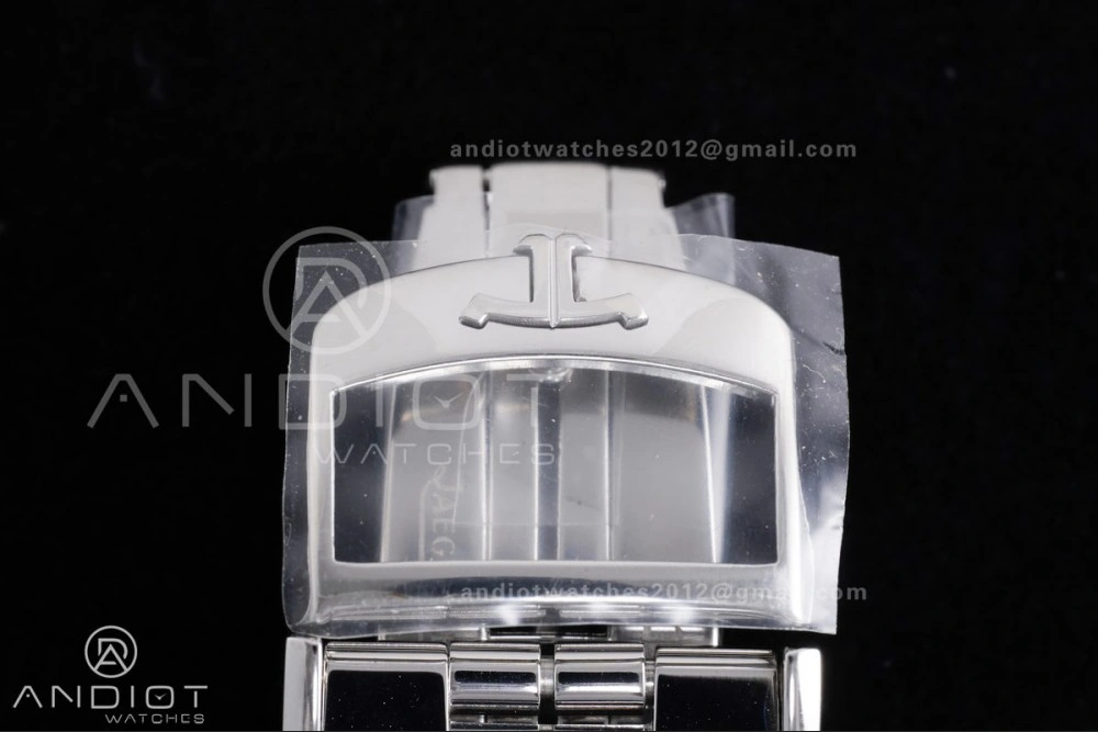 Master Ultra Thin Moon SS APSF 1:1 Best Edition Black Dial on Black Leather Strap SA925 Super Clone